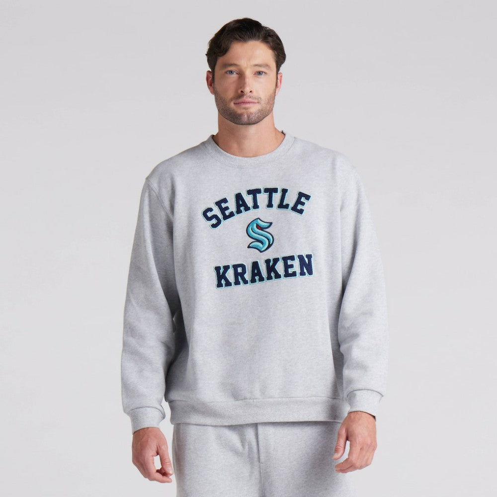 NHL Heathered Core Ultra Light Grey|Heathered Core Ultra Light Grey Seattle Kraken lululemon Steady State Crew