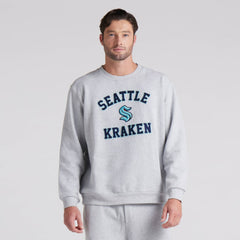 NHL Heathered Core Ultra Light Grey|Heathered Core Ultra Light Grey Seattle Kraken lululemon Steady State Crew