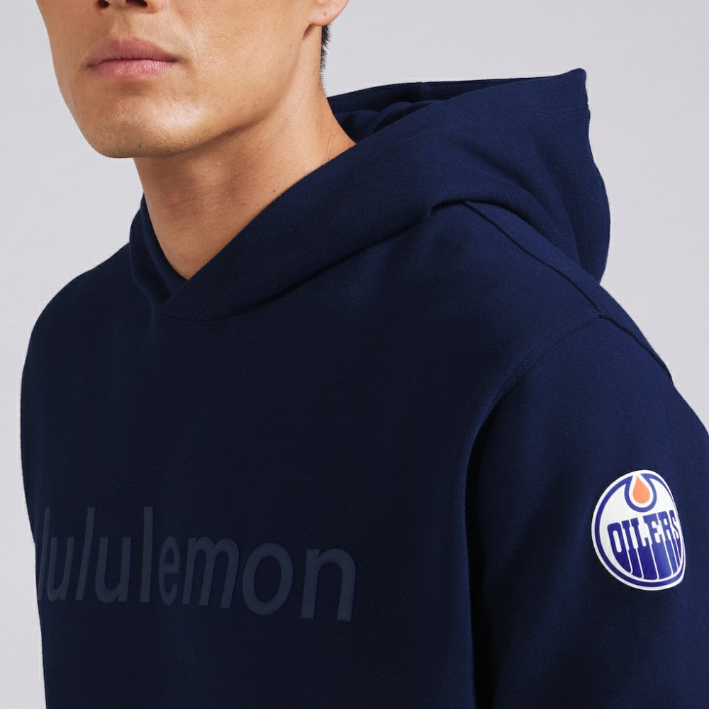 NHL True Navy|True Navy Edmonton Oilers lululemon Steady State Pullover Hoodie