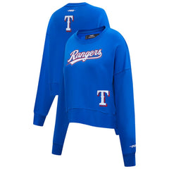 MLB Texas Rangers Pro Standard Women's Game Day Classics Crewneck Pullover Sweatshirt