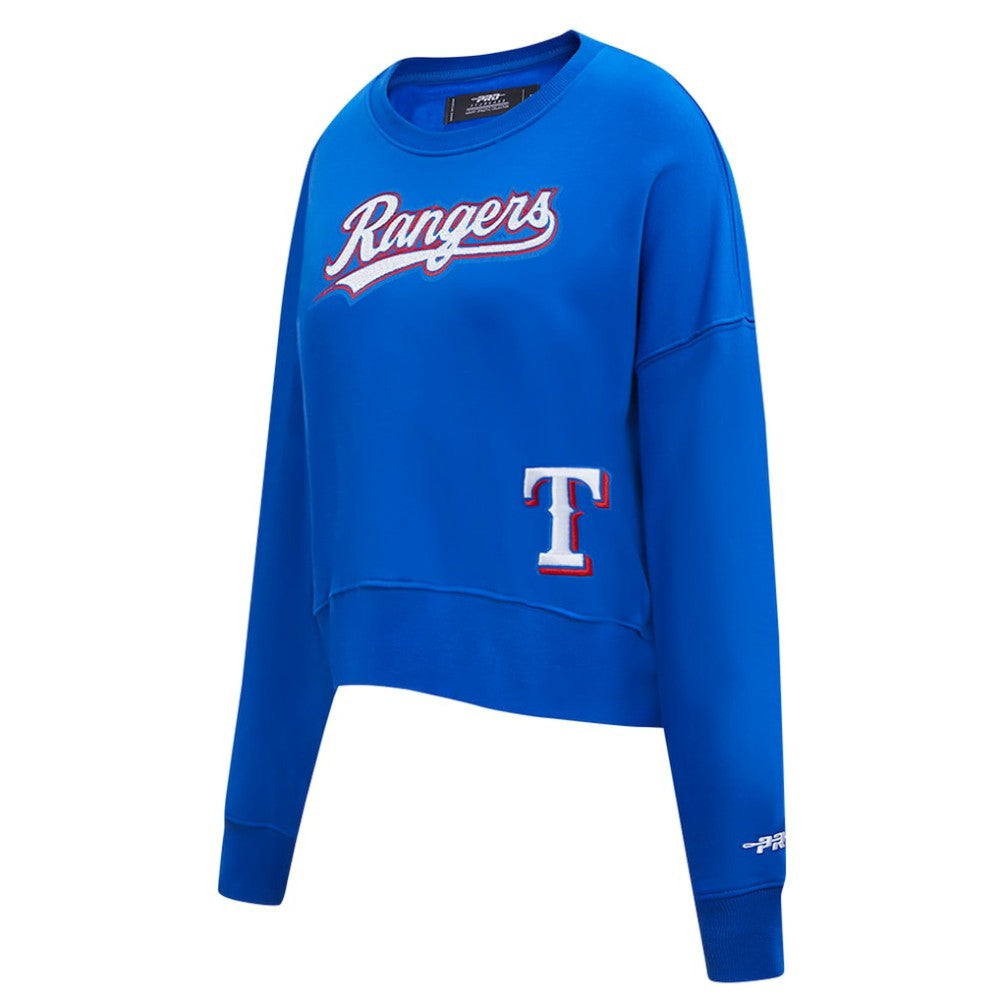 MLB Texas Rangers Pro Standard Women's Game Day Classics Crewneck Pullover Sweatshirt