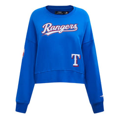 MLB Texas Rangers Pro Standard Women's Game Day Classics Crewneck Pullover Sweatshirt