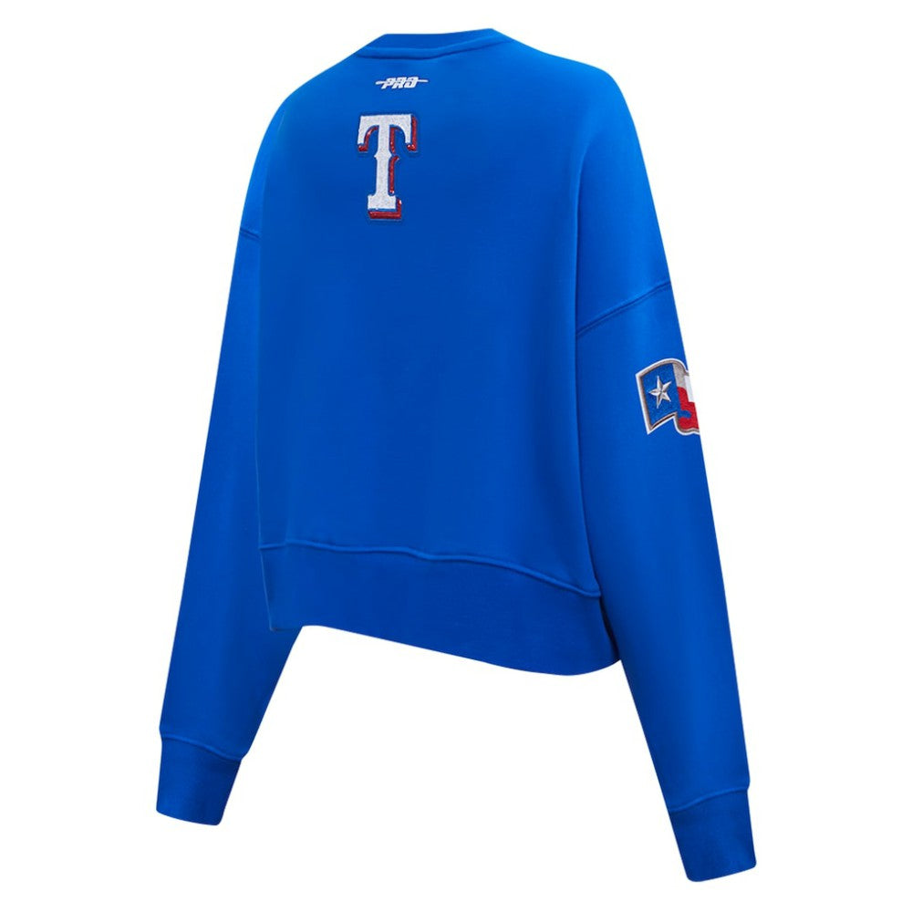 MLB Texas Rangers Pro Standard Women's Game Day Classics Crewneck Pullover Sweatshirt