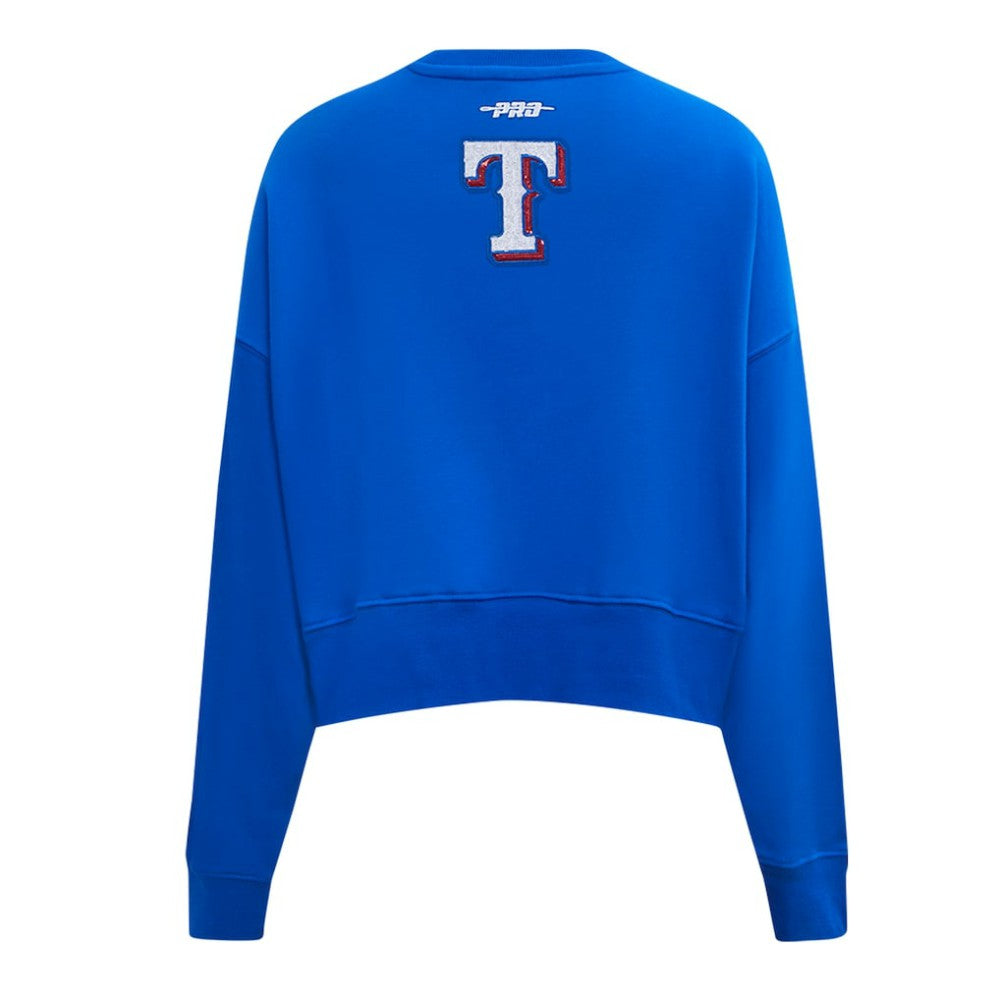 MLB Texas Rangers Pro Standard Women's Game Day Classics Crewneck Pullover Sweatshirt