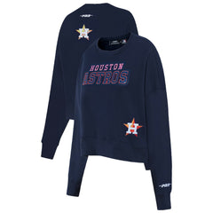MLB Houston Astros Pro Standard Women's Game Day Classics Crewneck Pullover Sweatshirt