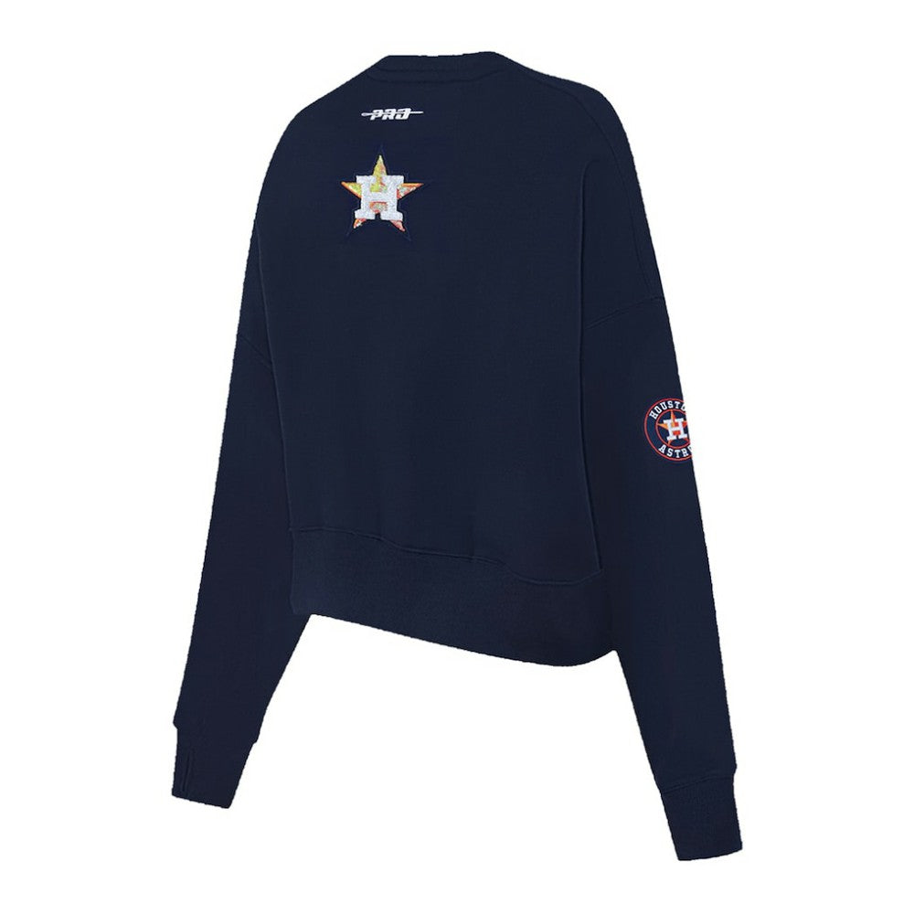 MLB Houston Astros Pro Standard Women's Game Day Classics Crewneck Pullover Sweatshirt