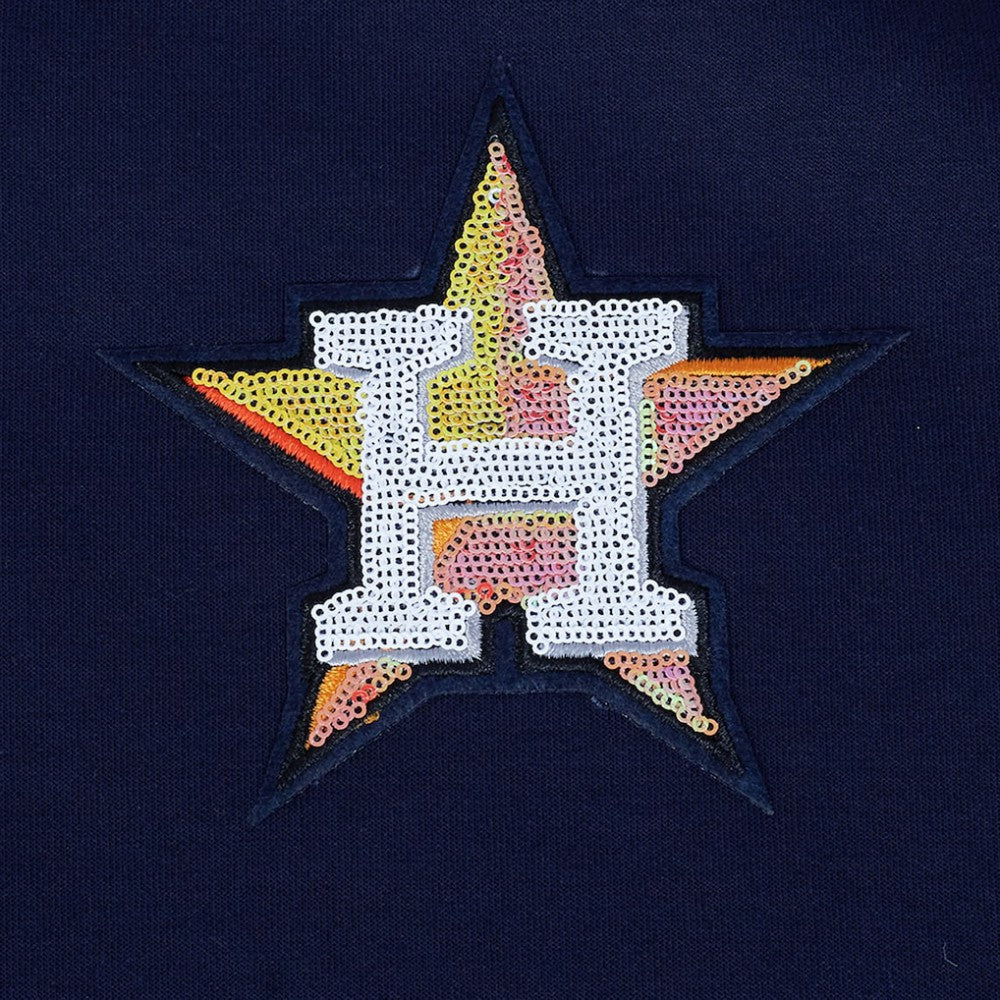 MLB Houston Astros Pro Standard Women's Game Day Classics Crewneck Pullover Sweatshirt