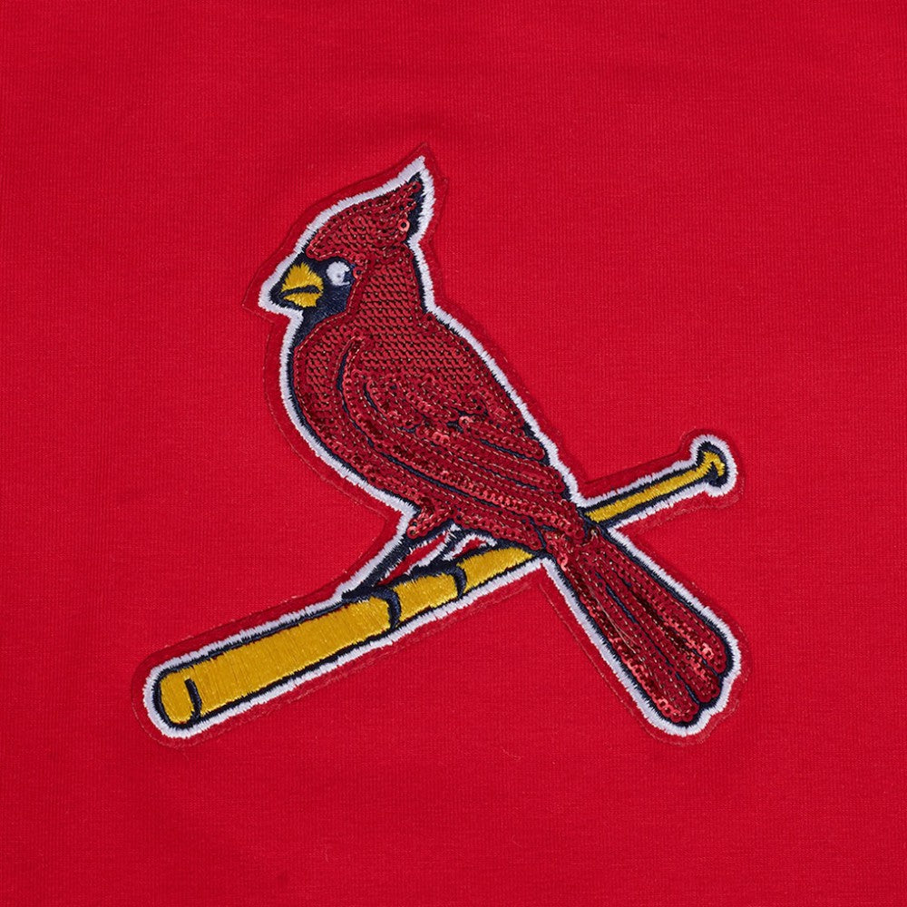 MLB St. Louis Cardinals Pro Standard Women's Game Day Classics Baby Doll Cropped T-Shirt