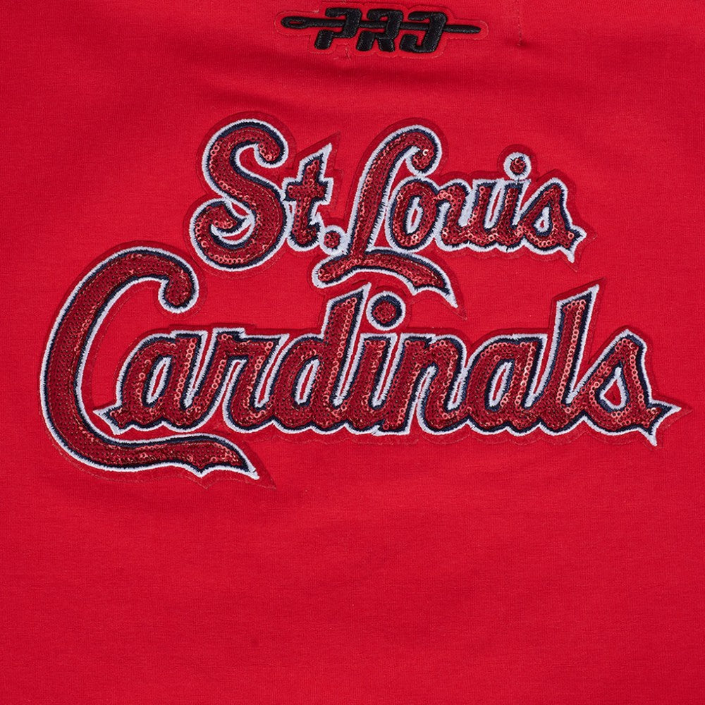 MLB St. Louis Cardinals Pro Standard Women's Game Day Classics Baby Doll Cropped T-Shirt