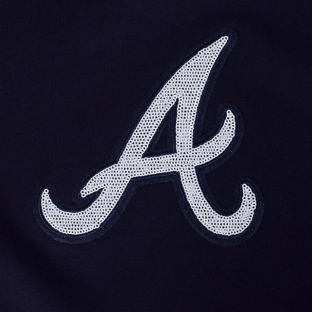 MLB Atlanta Braves Pro Standard Women's Game Day Classics Baby Doll Cropped T-Shirt