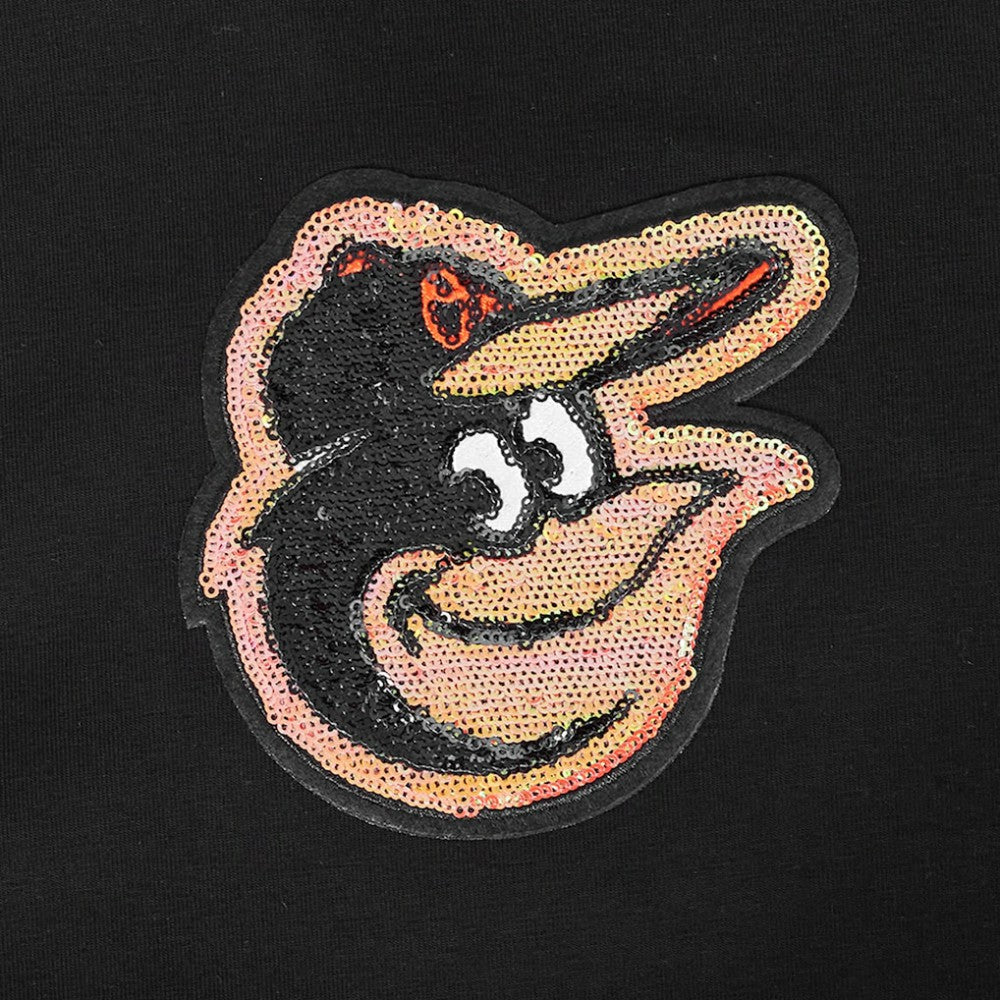 MLB Baltimore Orioles Pro Standard Women's Game Day Classics Baby Doll Cropped T-Shirt
