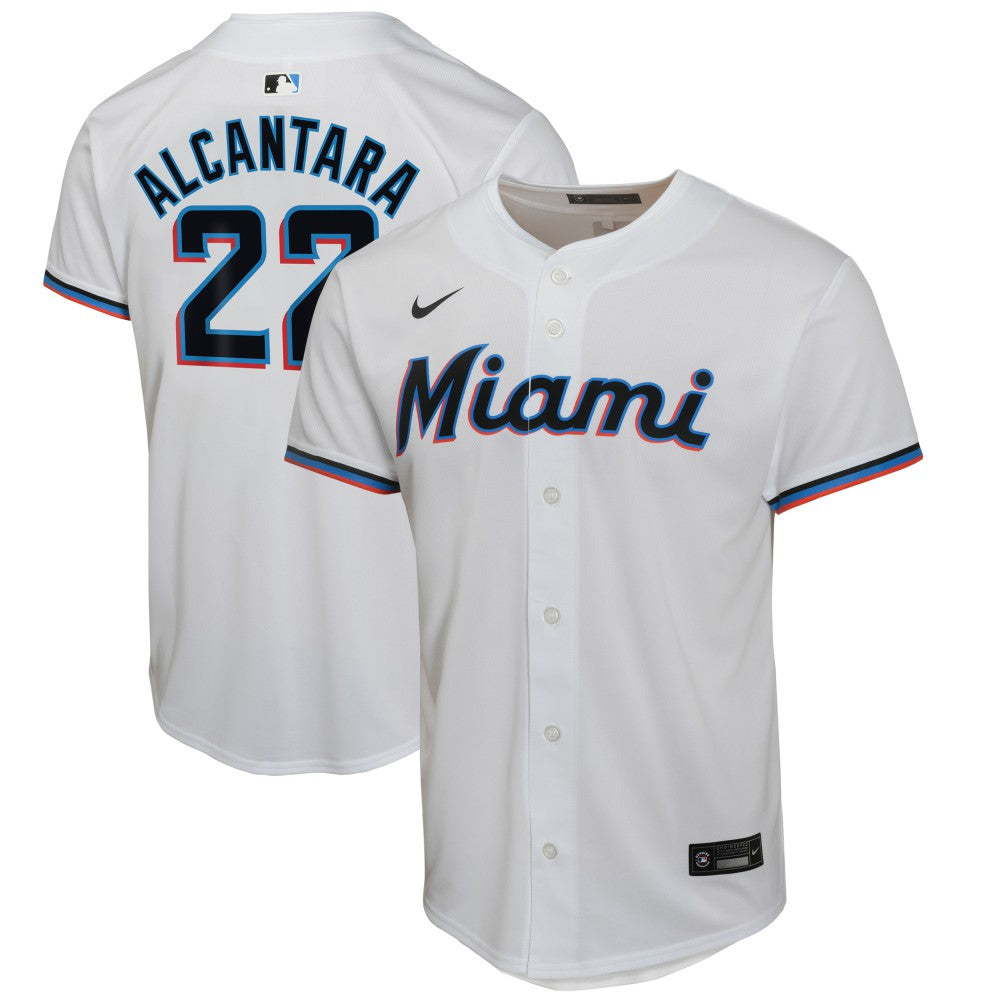 MLB Sandy Alcantara Miami Marlins Nike Youth Home Game Player Jersey