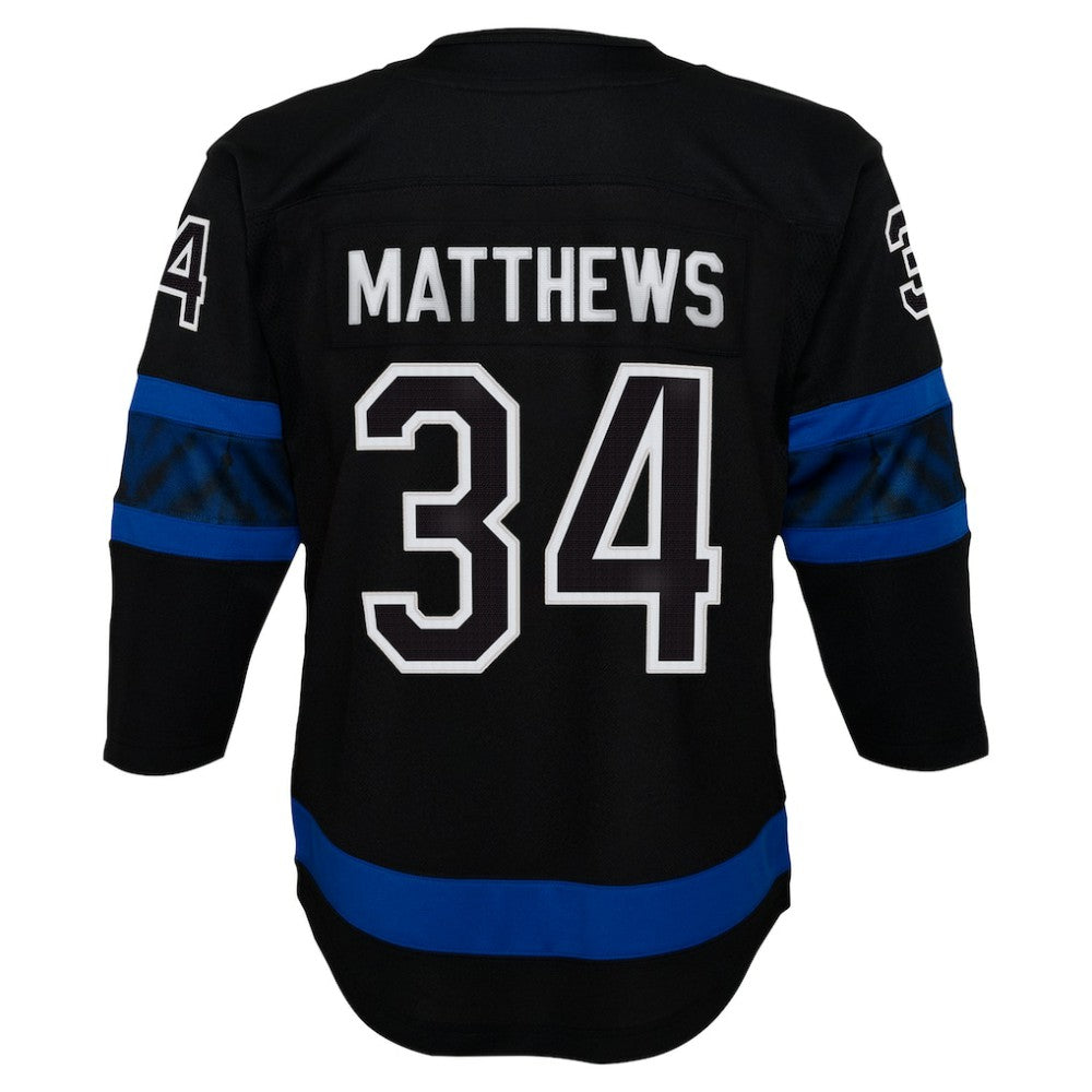 NHL Black Auston Matthews Toronto Maple Leafs Youth Alternate Premier Player Jersey