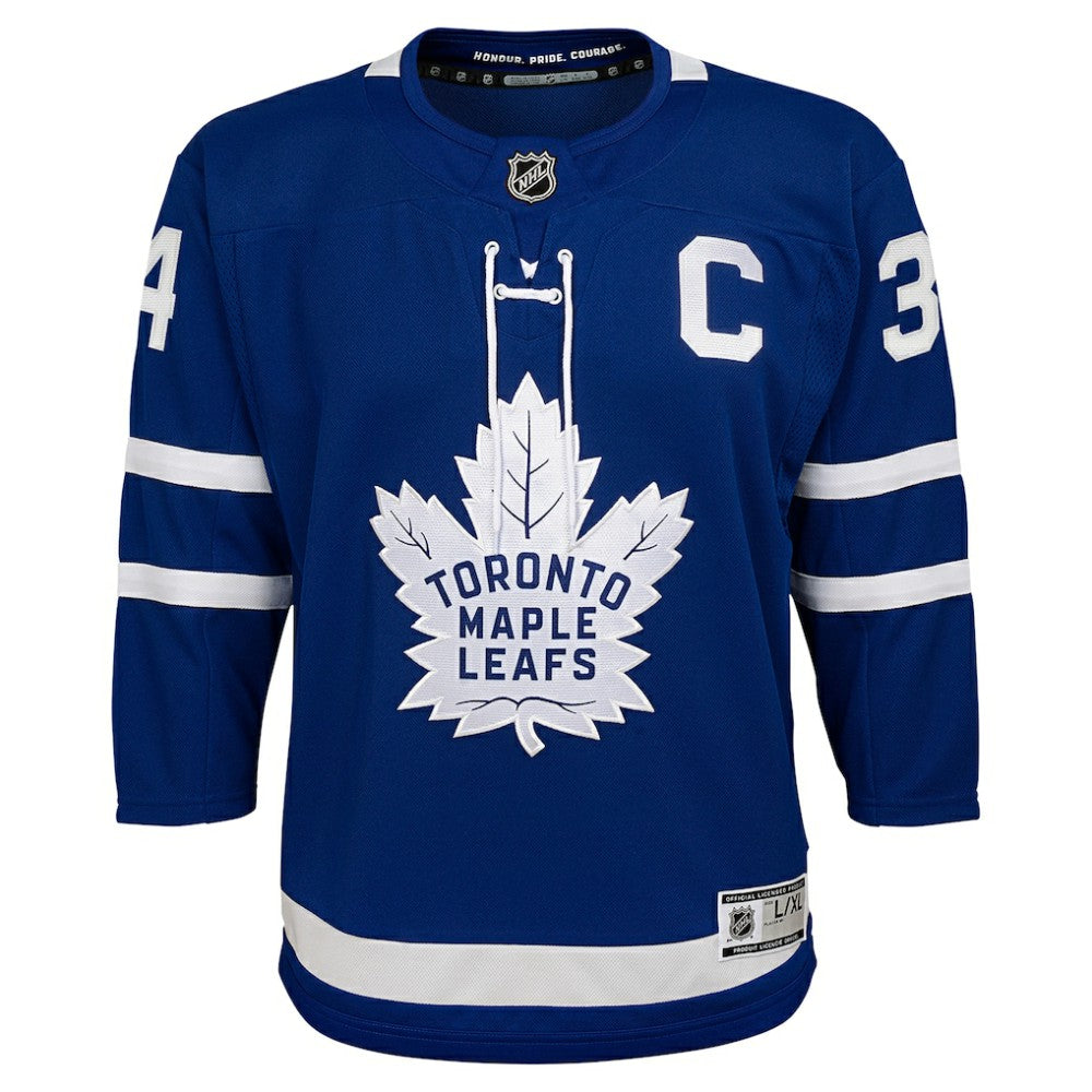 NHL Blue Auston Matthews Toronto Maple Leafs Youth Home Premier Player Jersey