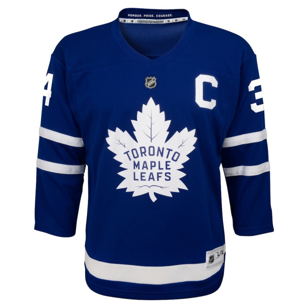 NHL Blue Auston Matthews Toronto Maple Leafs Youth Home Replica Player Jersey
