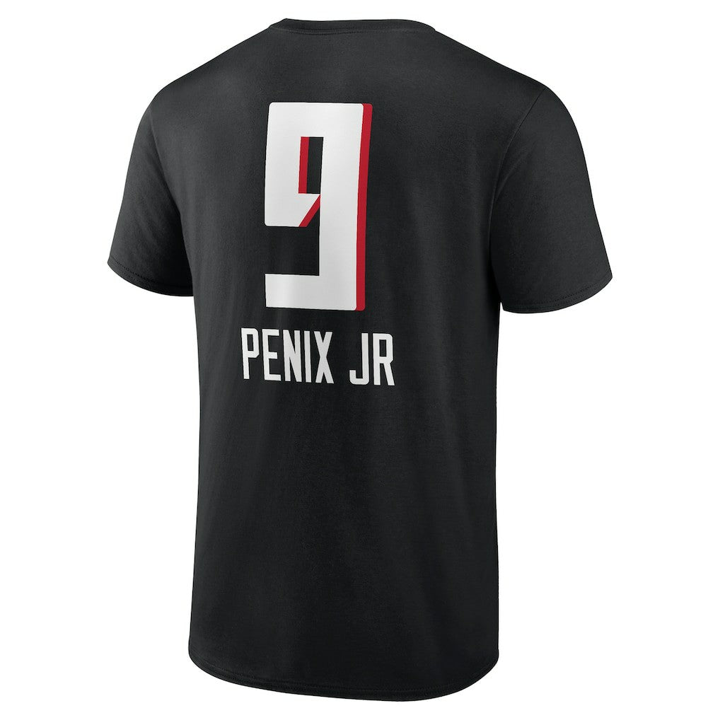 Michael Penix Jr.  Name & Number Team Wordmark T-Shirt - Atlanta Falcons