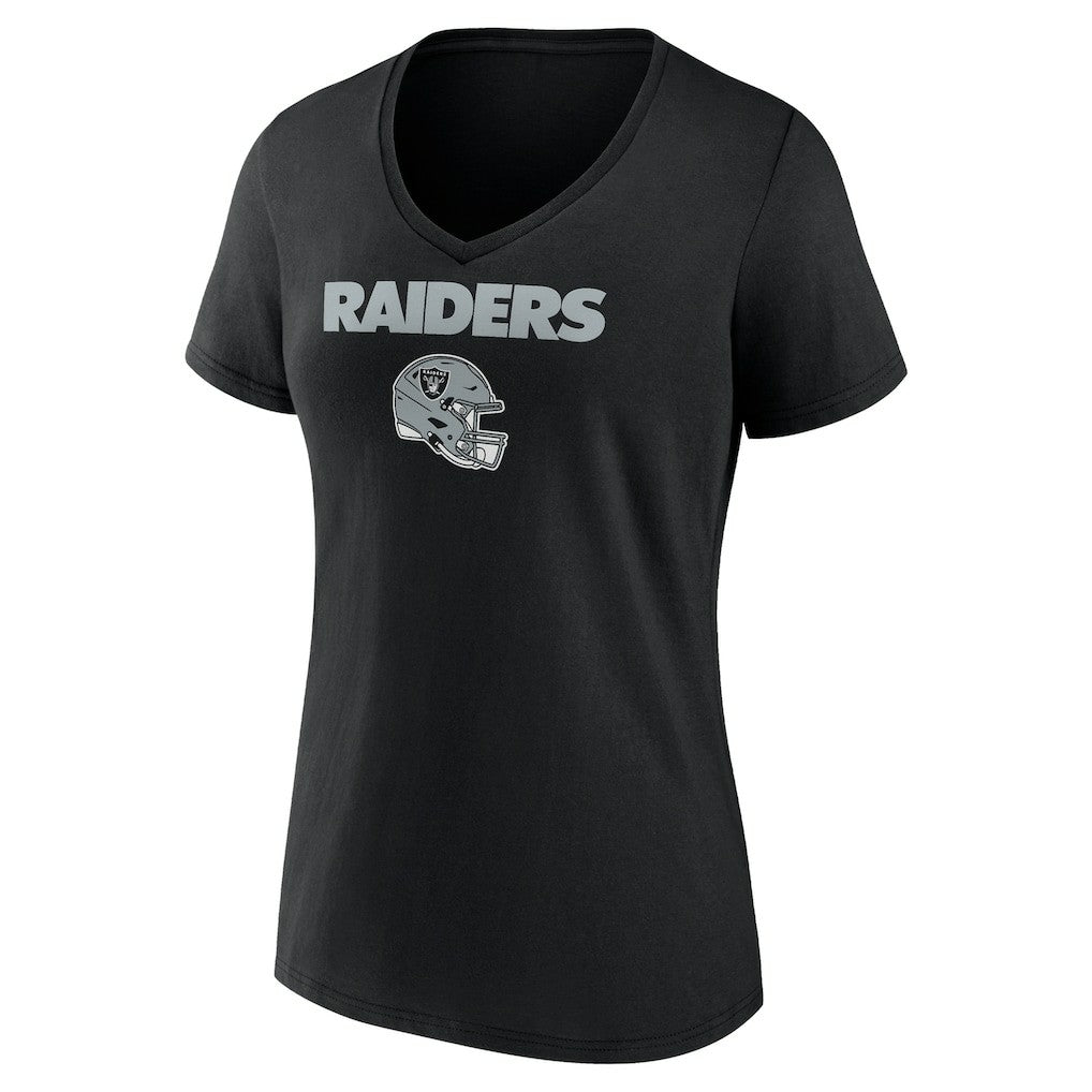 Brock Bowers  Women's Name & Number Team Wordmark V-Neck T-Shirt - Las Vegas Raiders