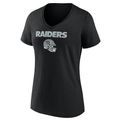 Brock Bowers  Women's Name & Number Team Wordmark V-Neck T-Shirt - Las Vegas Raiders