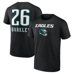 Saquon Barkley  Name & Number Team Wordmark T-Shirt - Philadelphia Eagles