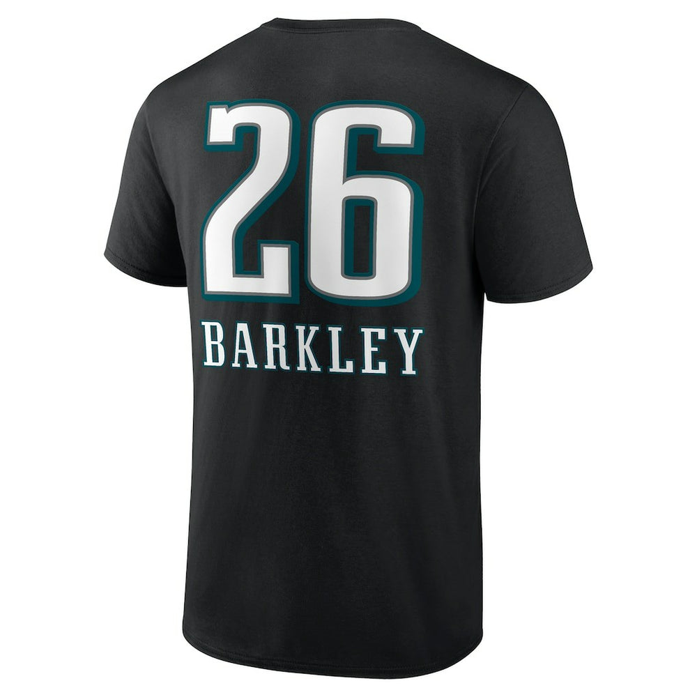 Saquon Barkley  Name & Number Team Wordmark T-Shirt - Philadelphia Eagles