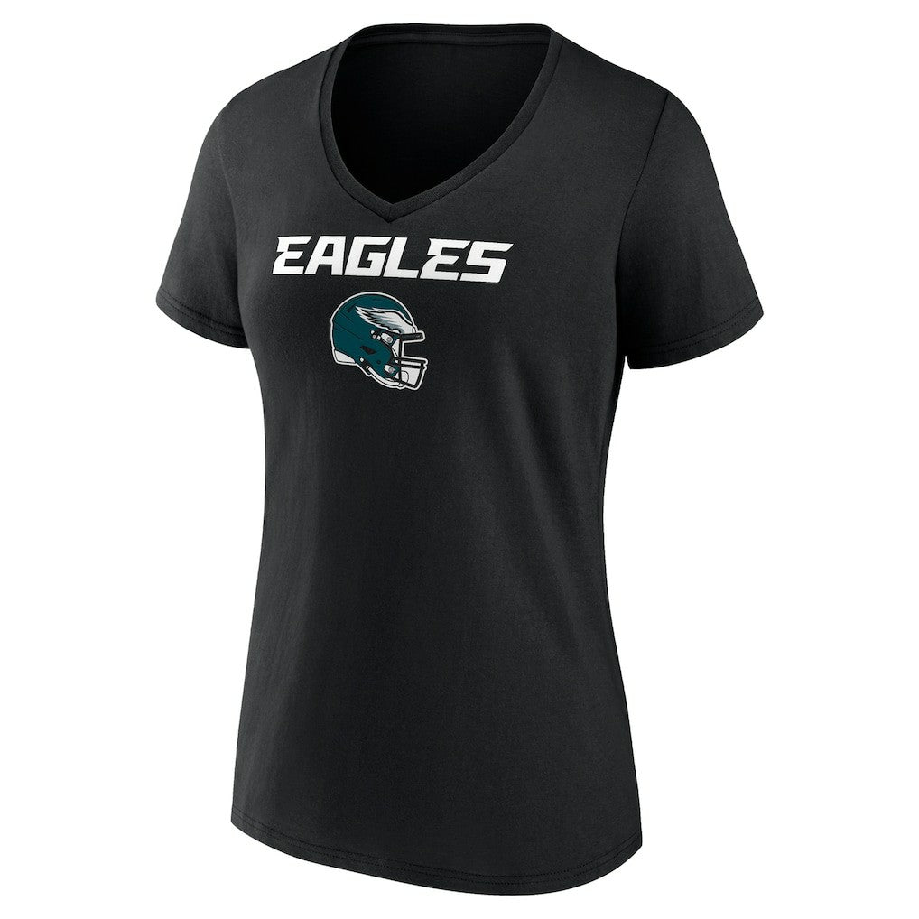 Saquon Barkley  Women's Name & Number Team Wordmark V-Neck T-Shirt - Philadelphia Eagles