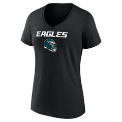 Saquon Barkley  Women's Name & Number Team Wordmark V-Neck T-Shirt - Philadelphia Eagles