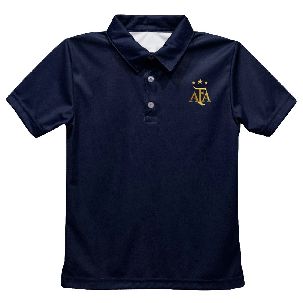 Argentina National Team Vive La Fete Youth Solid Polo -  Navy