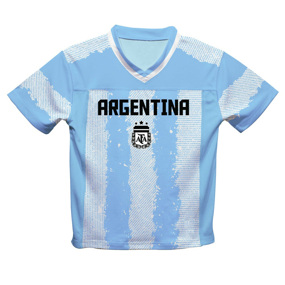 Julián Álvarez Argentina National Team Vive La Fete Football Jersey -  Light Blue