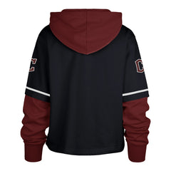 MLB Cleveland Guardians '47 Women's City Connect Shortstop Cropped Pullover Hoodie