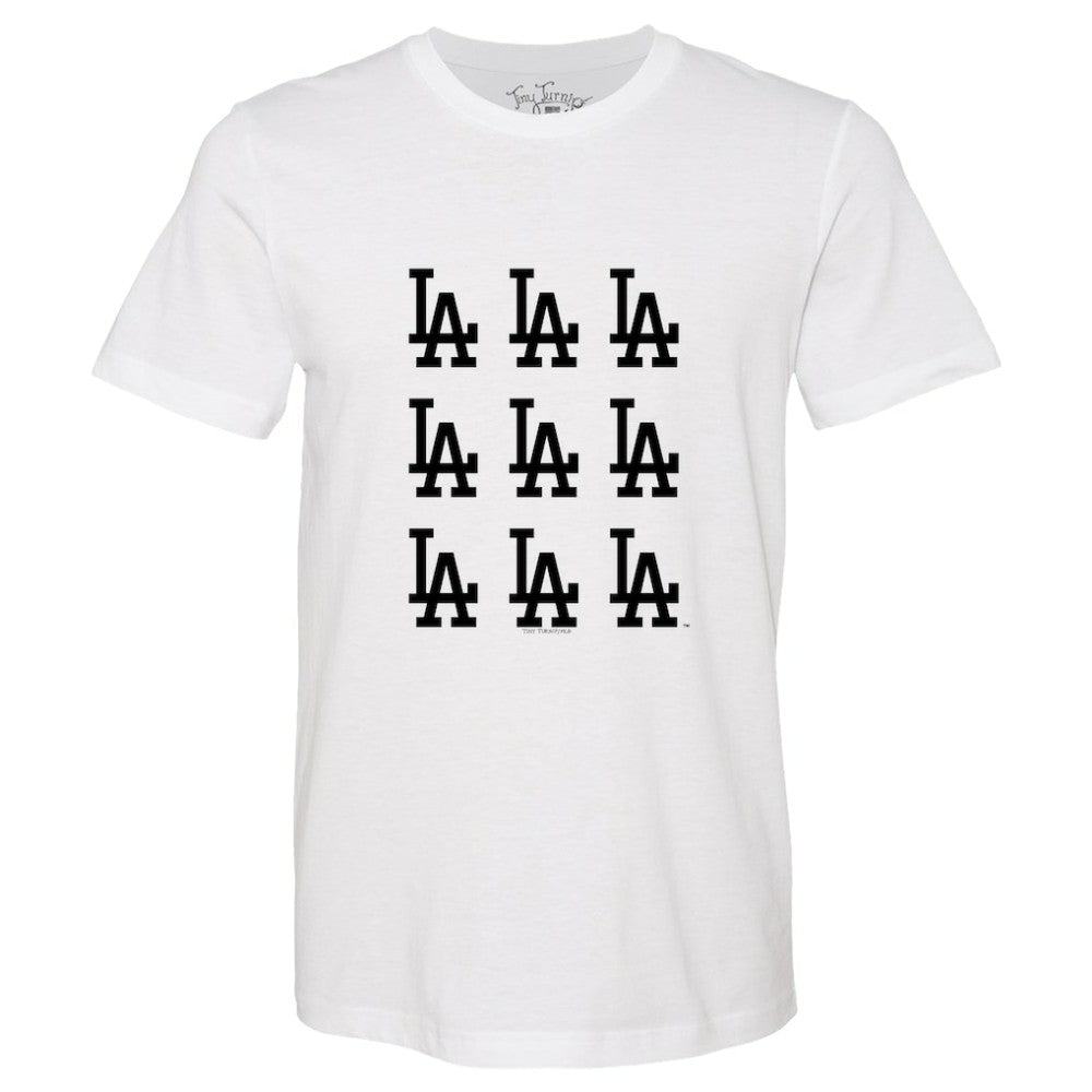 MLB Los Angeles Dodgers Tiny Turnip Women's Logo Grid T-Shirt
