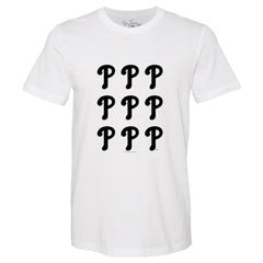 MLB Philadelphia Phillies Tiny Turnip Women's Logo Grid T-Shirt