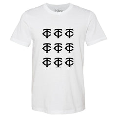 MLB Minnesota Twins Tiny Turnip Women's Logo Grid T-Shirt