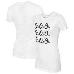 MLB Baltimore Orioles Tiny Turnip Women's Logo Grid T-Shirt