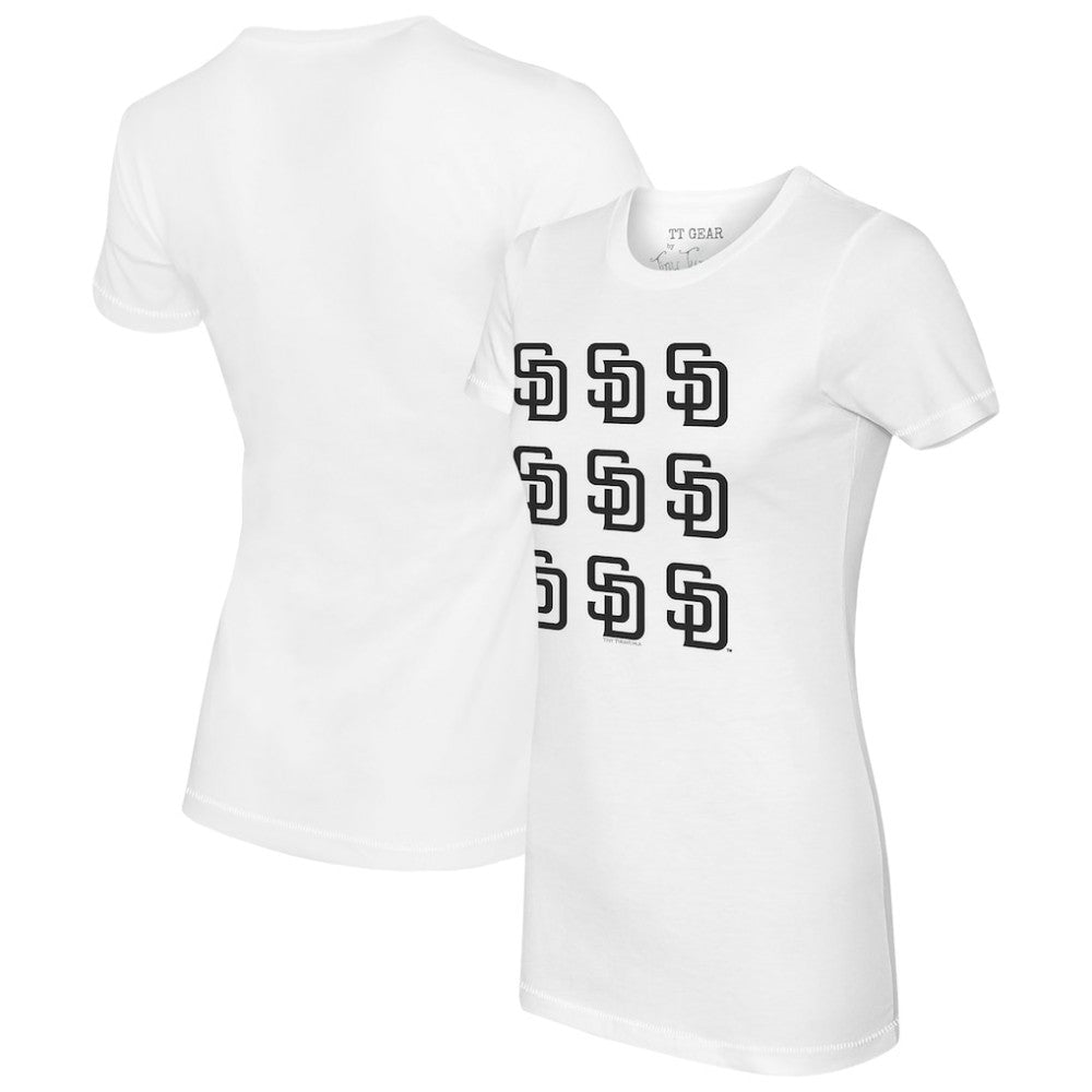 MLB San Diego Padres Tiny Turnip Women's Logo Grid T-Shirt