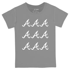 MLB Atlanta Braves Tiny Turnip Youth Logo Grid  T-Shirt