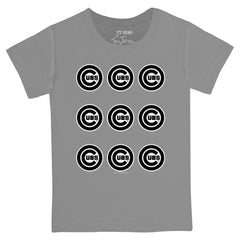 MLB Chicago Cubs Tiny Turnip Youth Logo Grid  T-Shirt