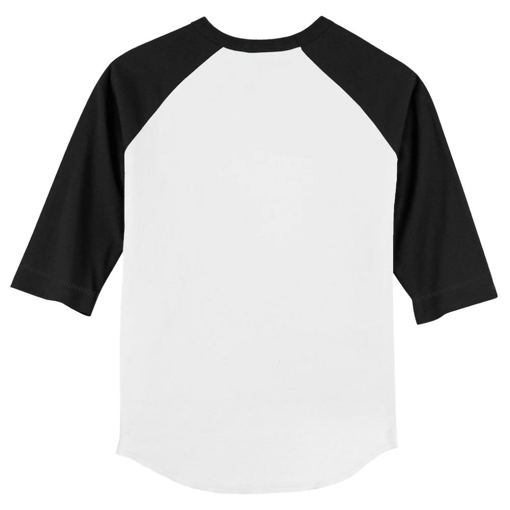 MLB Los Angeles Dodgers Tiny Turnip Youth Logo Grid Raglan 3/4-Sleeve T-Shirt