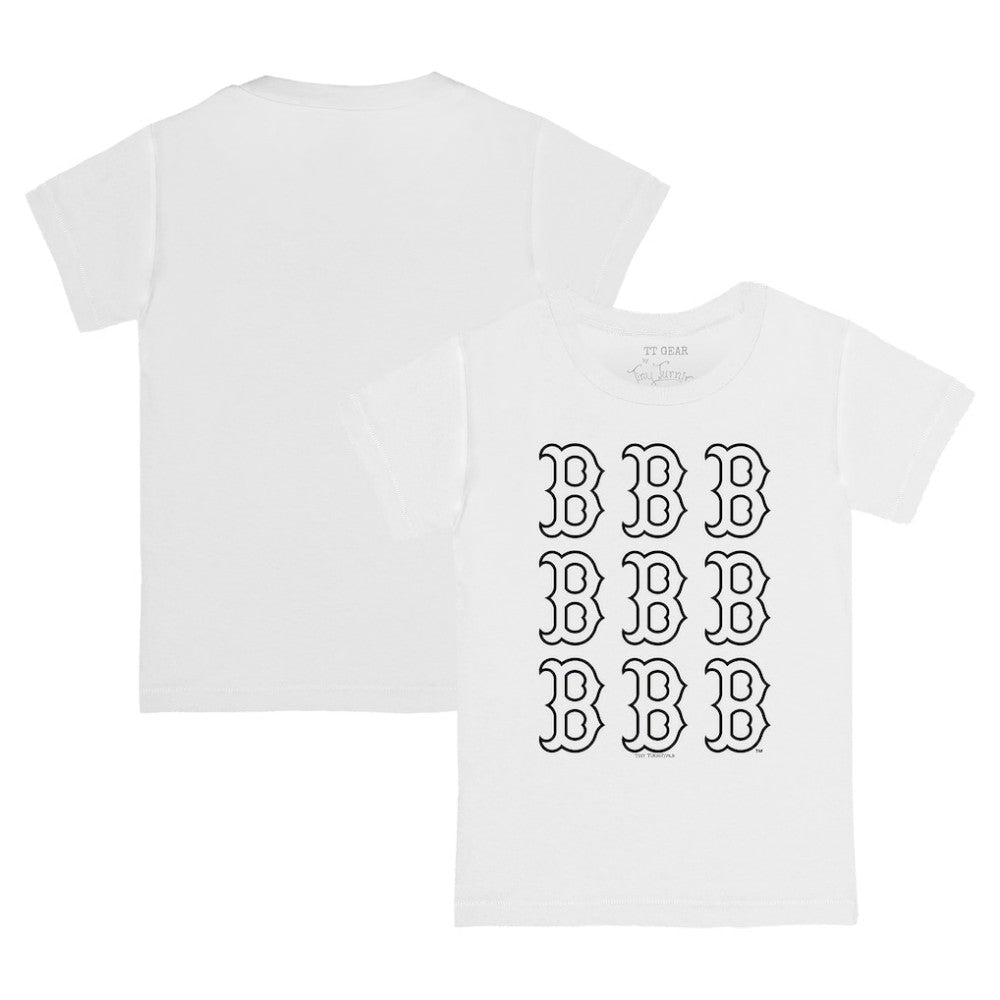 MLB Boston Red Sox Tiny Turnip Youth Logo Grid T-Shirt