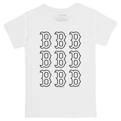 MLB Boston Red Sox Tiny Turnip Youth Logo Grid T-Shirt