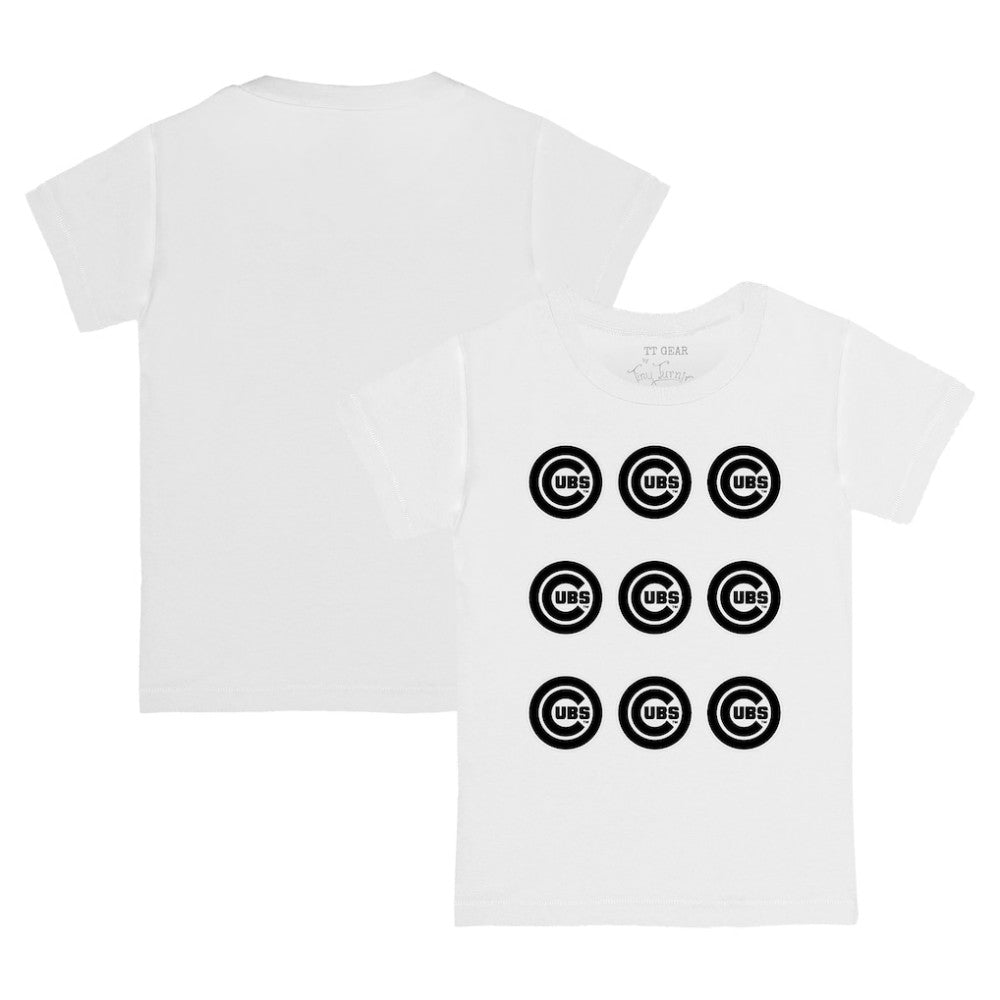 MLB Chicago Cubs Tiny Turnip Youth Logo Grid T-Shirt