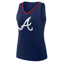 MLB Atlanta Braves Women's Plus Sized Stellar Win V-Neck Tank Top