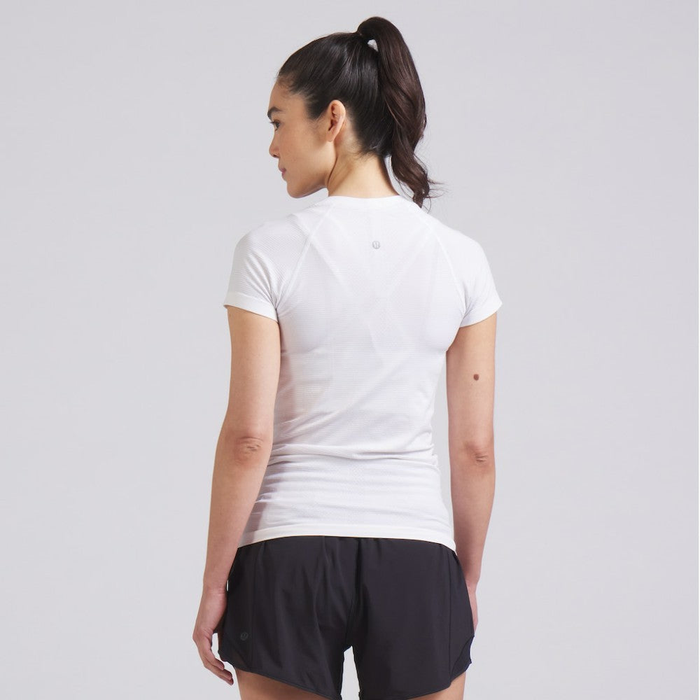 NHL White|White New York Rangers lululemon Women's Swiftly Tech Short-Sleeve Shirt 2.0