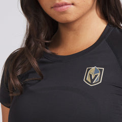 NHL Black|Black Vegas Golden Knights lululemon Women's Swiftly Tech Short-Sleeve Shirt 2.0