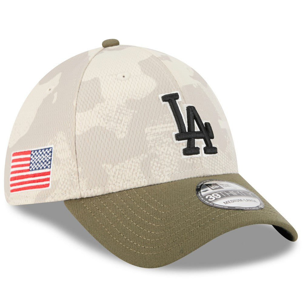 MLB Los Angeles Dodgers New Era 2025 Armed Forces Day 39THIRTY Flex Hat