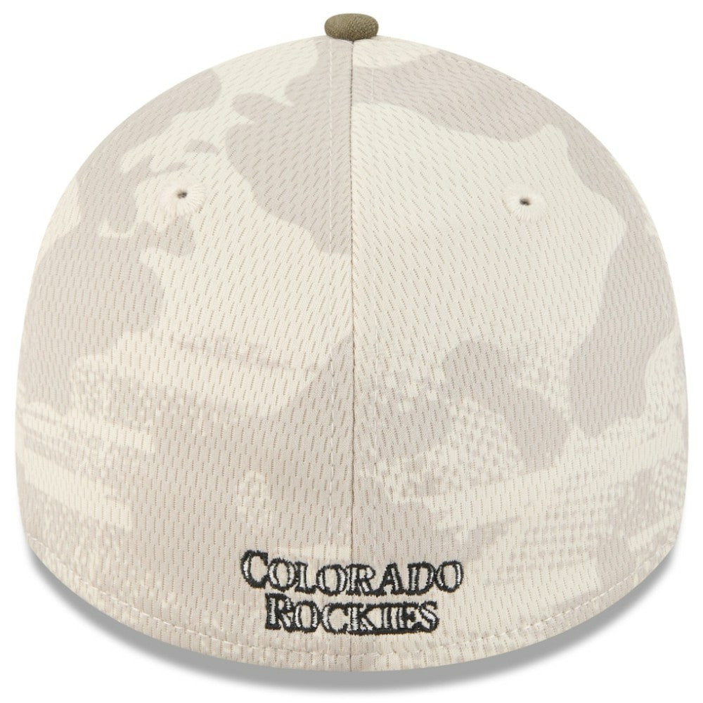 MLB Colorado Rockies New Era 2025 Armed Forces Day 39THIRTY Flex Hat