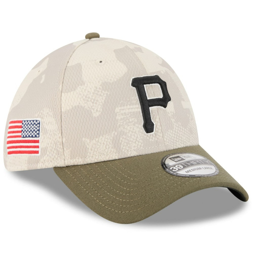 MLB Pittsburgh Pirates New Era 2025 Armed Forces Day 39THIRTY Flex Hat