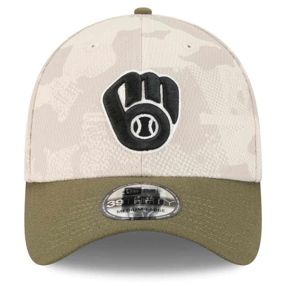 MLB Milwaukee Brewers New Era 2025 Armed Forces Day 39THIRTY Flex Hat