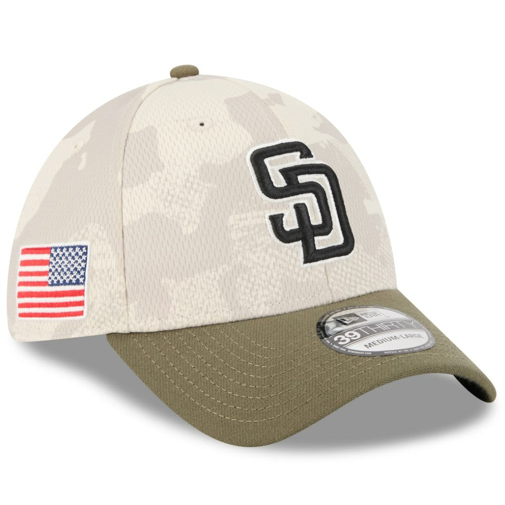 MLB San Diego Padres New Era 2025 Armed Forces Day 39THIRTY Flex Hat