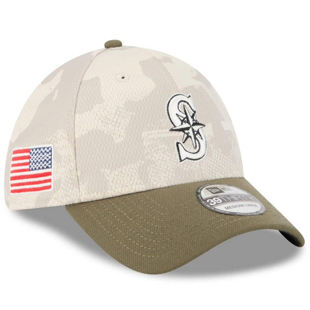 MLB Seattle Mariners New Era 2025 Armed Forces Day 39THIRTY Flex Hat