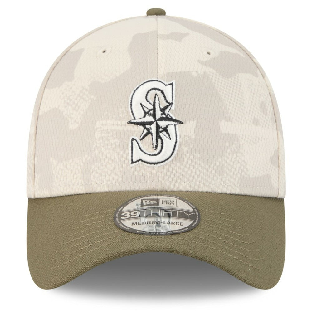 MLB Seattle Mariners New Era 2025 Armed Forces Day 39THIRTY Flex Hat